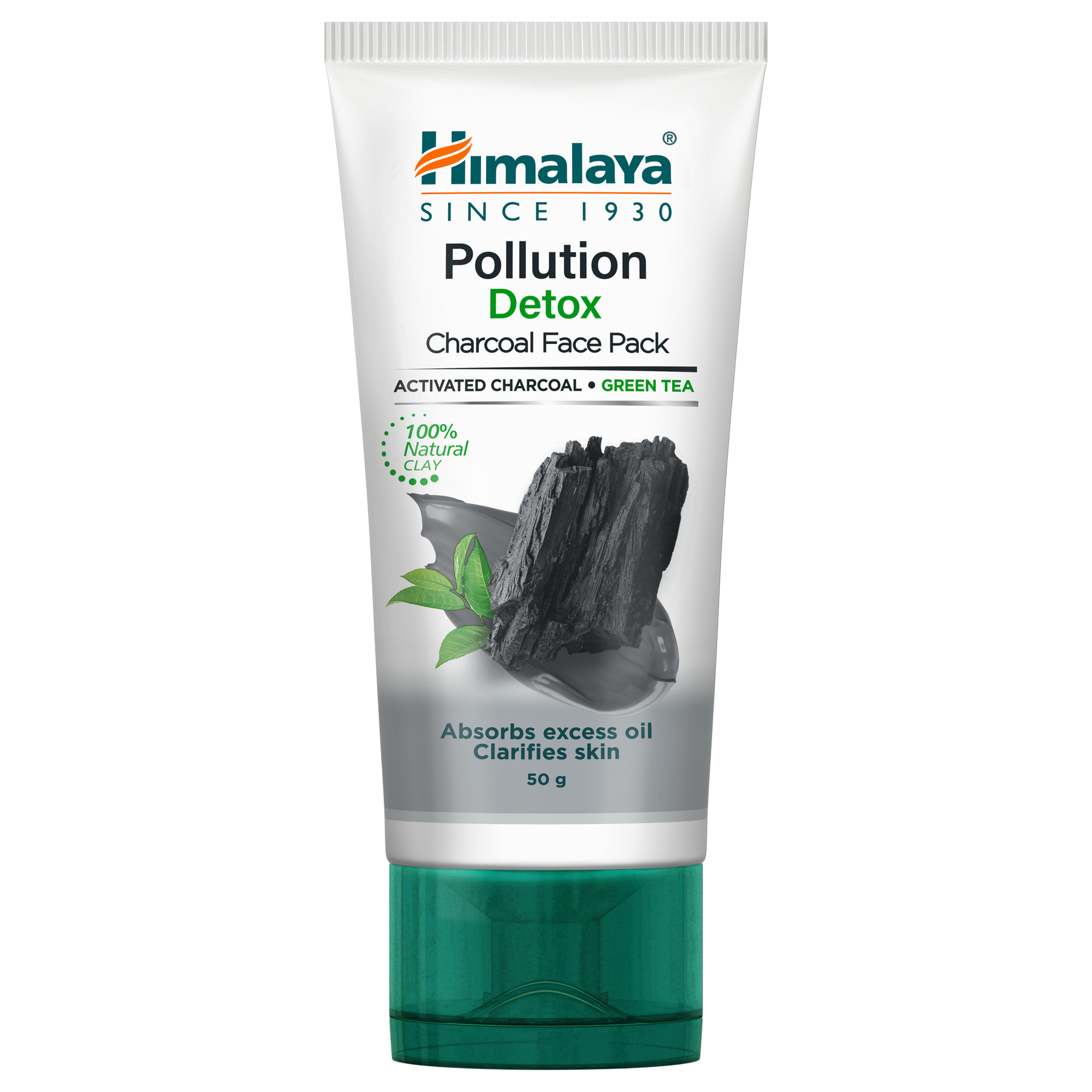 Himalaya Pollution Detox Charcoal Face Pack, Helps Absorb Impurities & Excess Oil Caused By Pollution  | 50gm