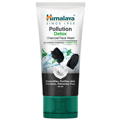 Himalaya Pollution Detox Charcoal Face Wash, Detoxifies & Purifies Skin | 50ml