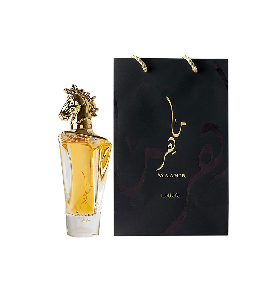 Lattafa Maahir Gold Eau De Parfum 100ml 3.4 Fl.oz. For Men & Women | Long Lasting