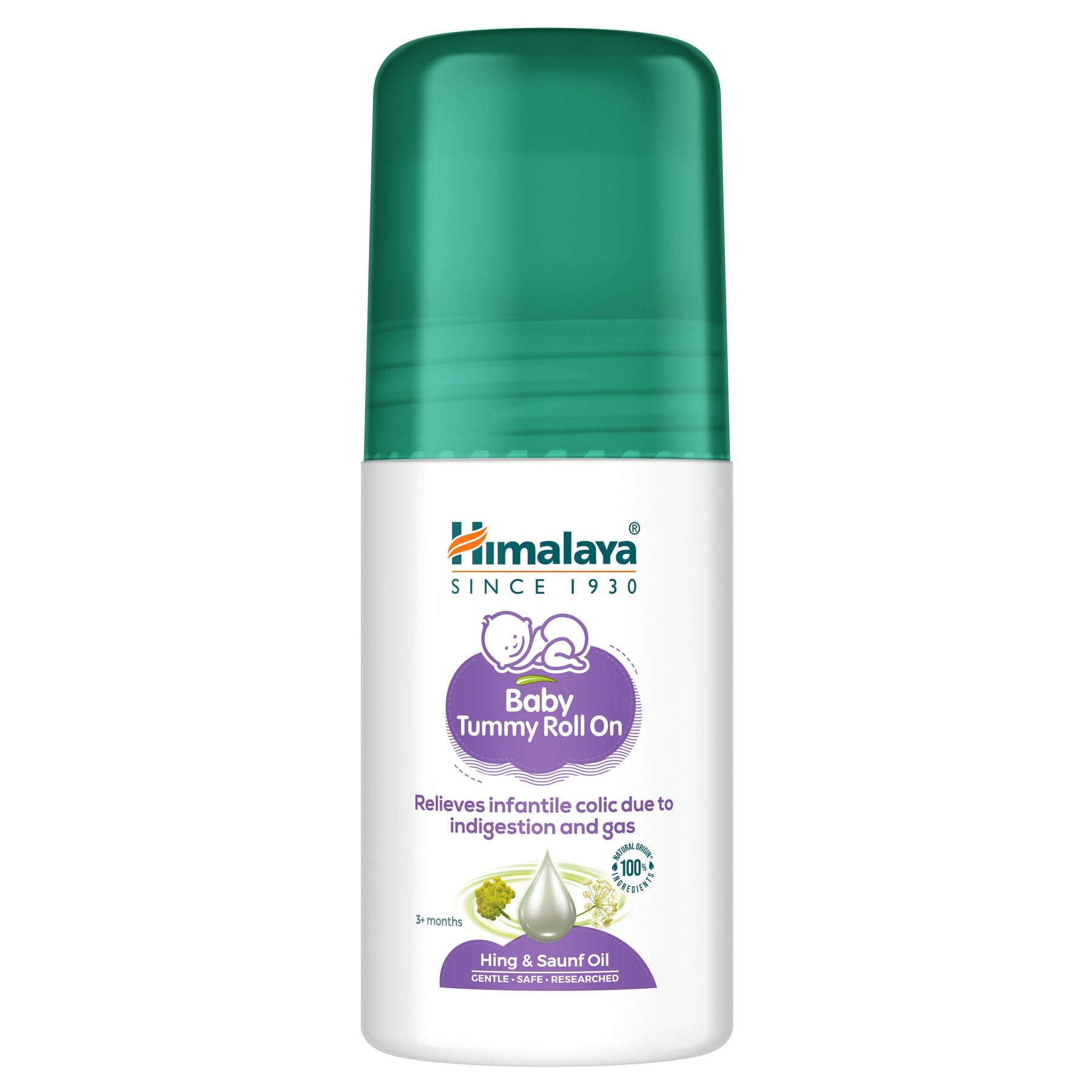 Himalaya Baby Tummy Roll On, Relieves Infantile Colic Due To Indigestion & Gas | 40ml