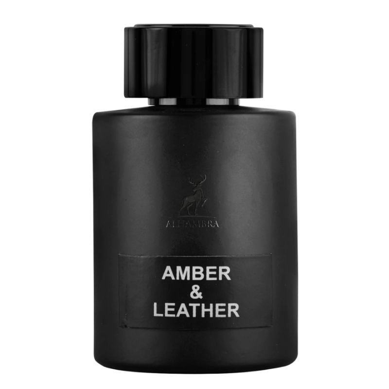 AMBER & LEATHER BY MAISON ALHAMBRA EAU DE PARFUM 100ML 3.4FL.OZ. UNISEX FRAGRANCE