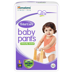 Himalaya Total Care Baby Pants | Large, Pack Of 54 Pants