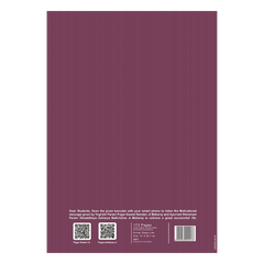 Patanjali A4 Gyanpath Notebook (29.7x21cm) Purple, 172pages Single Line, Pack Of 1