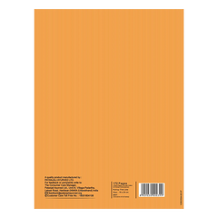 Patanjali Gyanpath Notebook (18x24 Cm) Orange, 172pages Five Line, Pack Of 1
