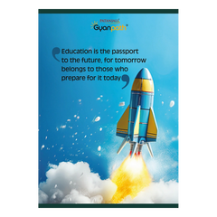 Patanjali A4 Gyanpath Notebook (29.7x21cm) Multi Design 192pages Unruled, Pack Of 1