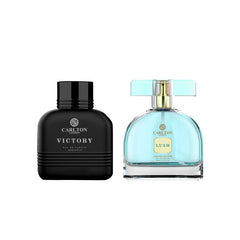 CARLTON LONDON PERFUME WOMEN LUSH & MEN VICTORY PERFUME COMBO 100ML 3.4 FL.OZ. EACH X2