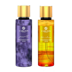 CARLTON LONDON PERFUME LIKE A DREAM & JUICY SECRETS BODY MIST 250ML 8.4 FL.OZ. EACH COMBO OF 2