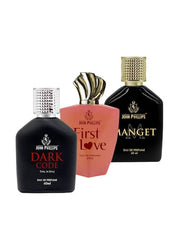 John Phillips Eau De Parfum 60ml 2 Fl.oz. Each X3 - Dark Code + First Love + Manget  | For Unisex