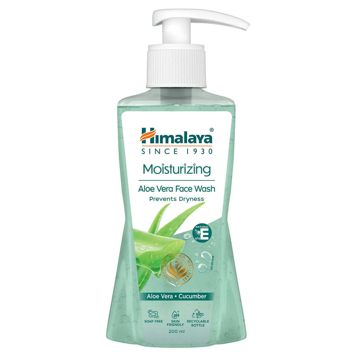 Himalaya Moisturizing Aloe Vera Face Wash, With Natural Vitamin E & Plant-Based Skin Conditioners | 200ml