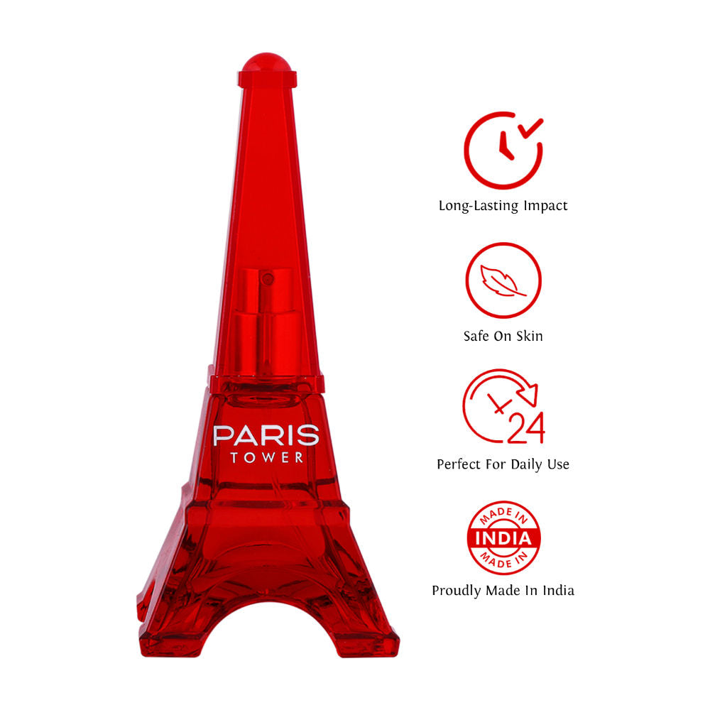 Sweet Heart Red Paris Tower Eau De Parfum 40ml 1.3 Fl.oz.