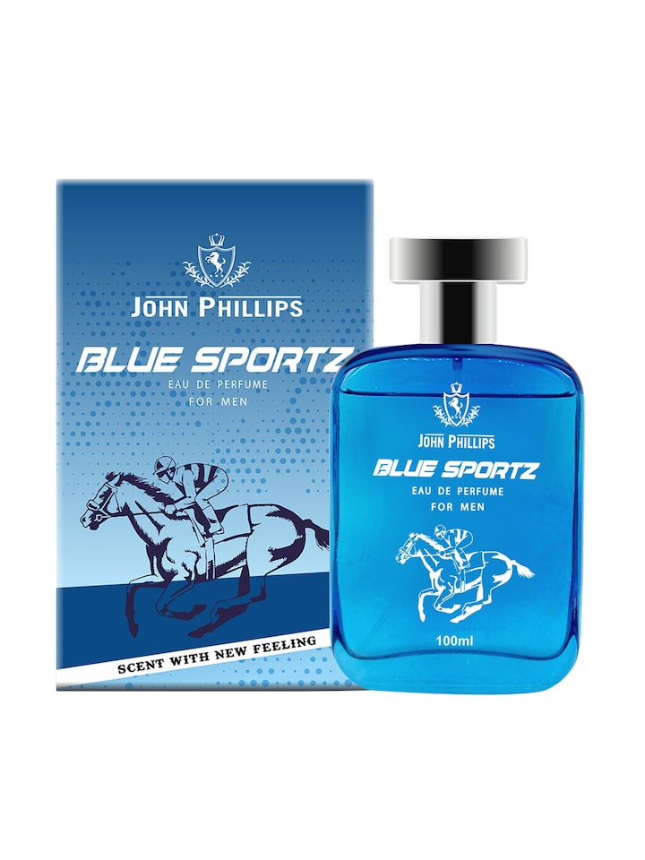 John Phillips Water Drops 125ml 4.2 Fl.oz. & Blue Sportz  Eau De Parfum 100ml 3.4 Fl.oz. | French Perfume Combo Gift Set Of 2 For Men