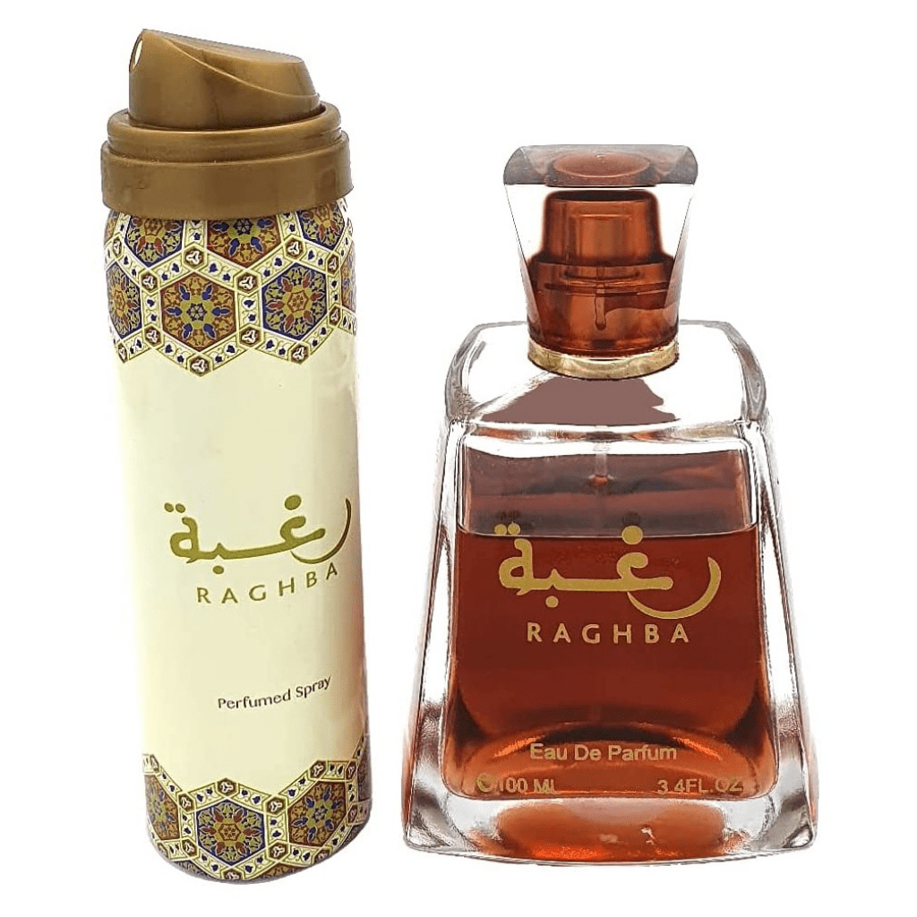 Lattafa Raghba Eau De Parfum 3.4 Fl.oz. + Perfumed Deodorant Inside | Unisex Fragrance