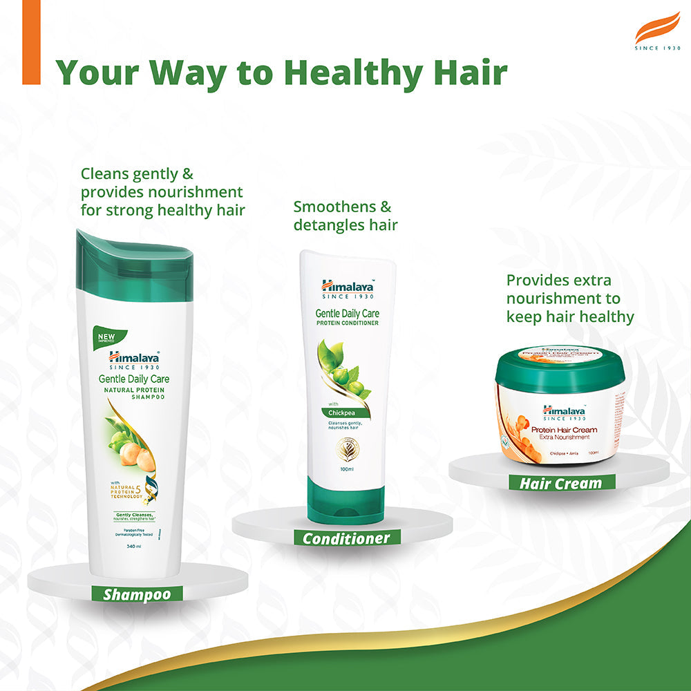 Himalaya Gentle Daily Care Natural Protein Shampoo, Gently Cleanses, Nourishes, Strengthens Hair | 80ml