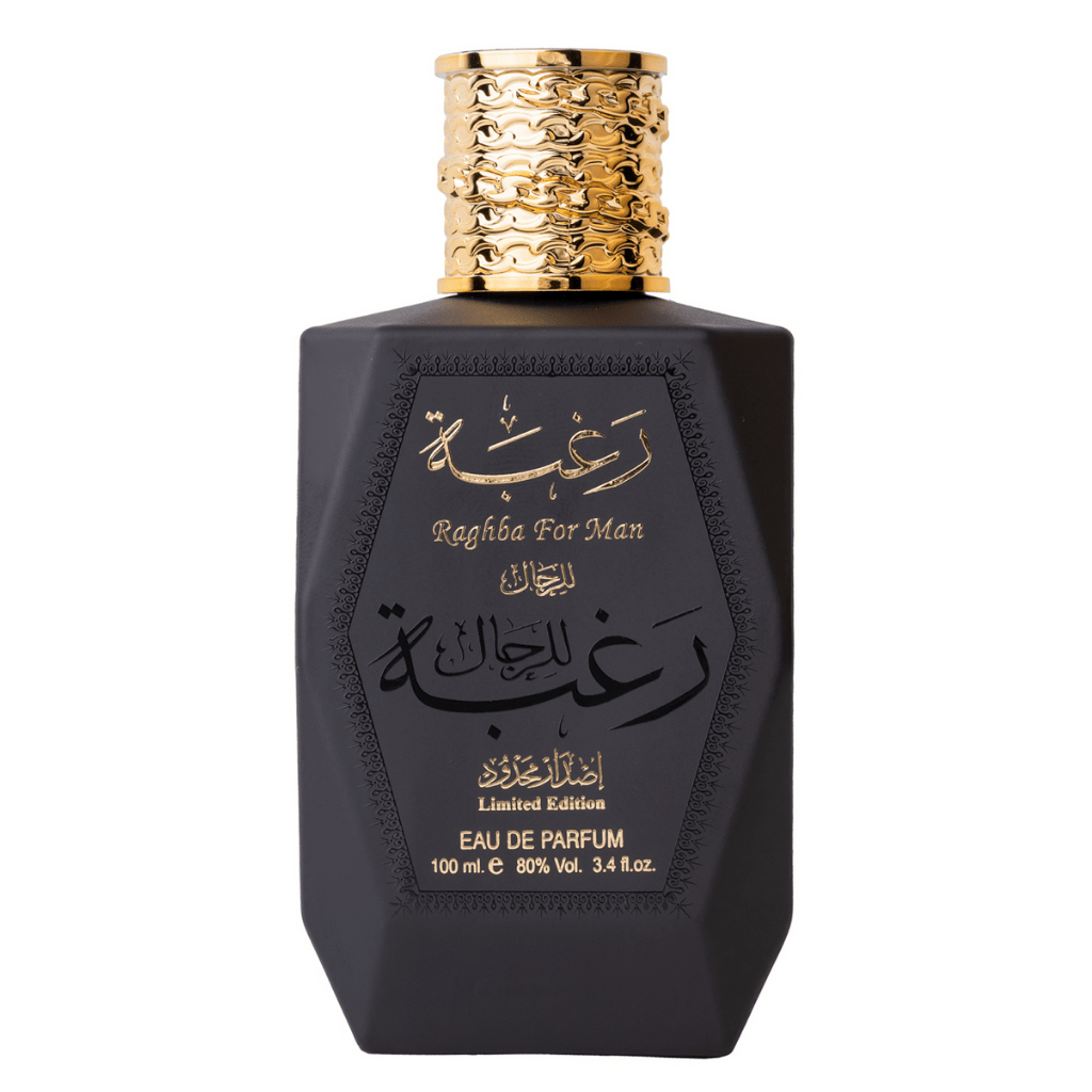 Lattafa Raghba For Men Eau De Parfum 3.4 Fl.oz. + Perfumed Deodorant Inside | Perfect Gift For Husband