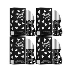 Sweet Heart Black Eau De Perfume 4pcs 120ml 4.0 Fl.oz.