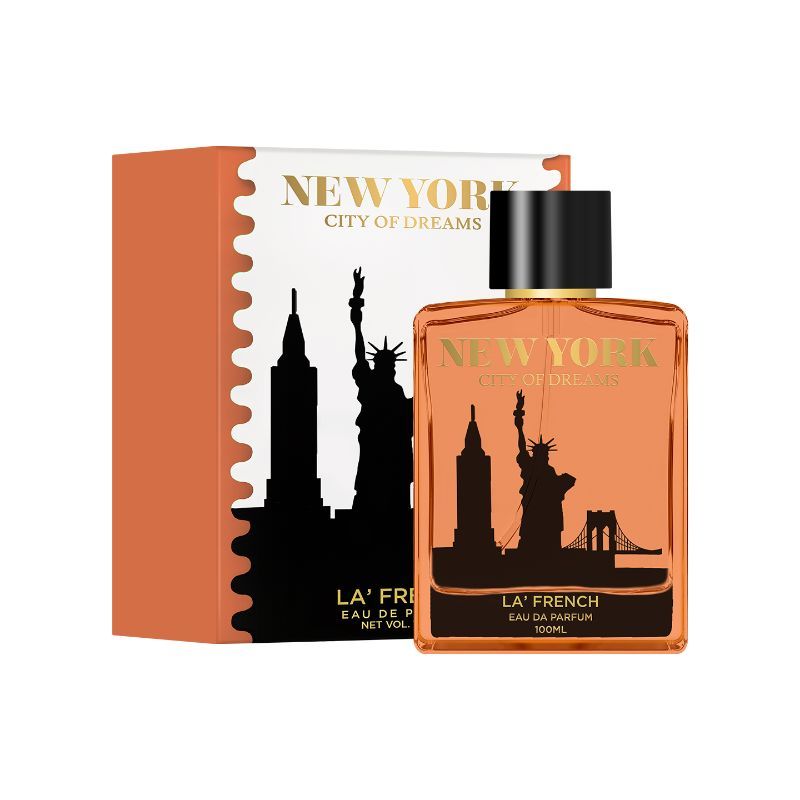 La French New York City Of Dream Eau De Parfum 100ml 3.4 Fl.oz. | Long Lasting & Unisex Fragrance