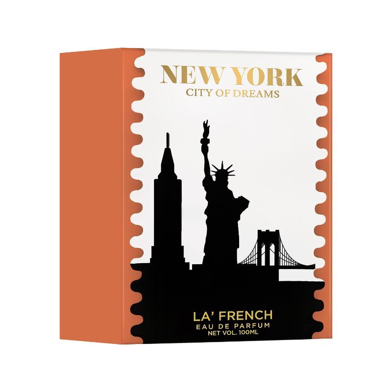 La French New York City Of Dream Eau De Parfum 100ml 3.4 Fl.oz. | Long Lasting & Unisex Fragrance