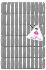 Casa Copenhagen Egyptian Cotton Ecstatic Hand Towel 740 Gsm (Pine Grey)- 6 Pcs