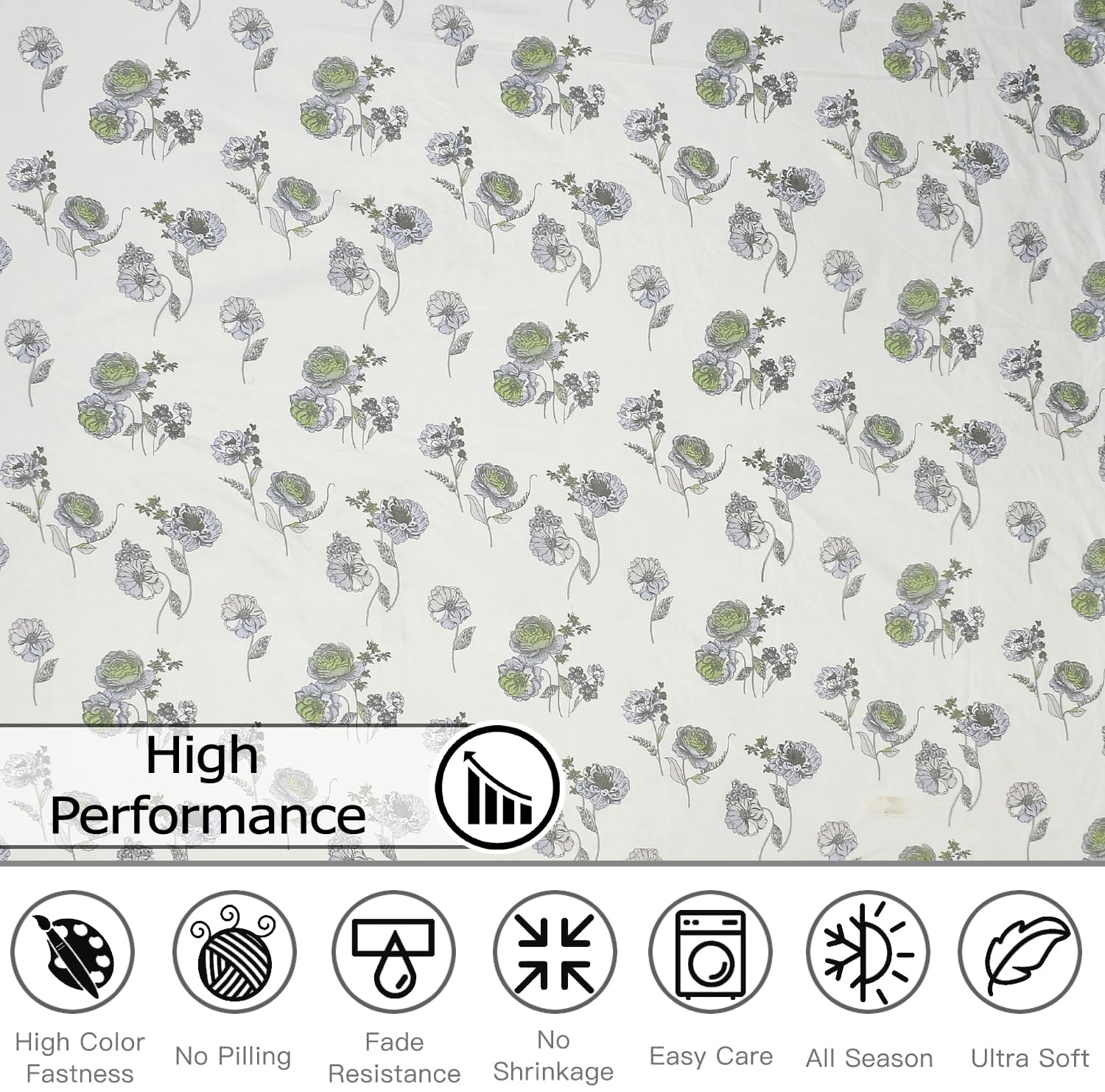 Bedsheet For Double Bed Queen Size With 2 Pillow Cover - 100 X 100 Inches, White & Blue | Perfect For Gifting On Weddings Bedsheet
