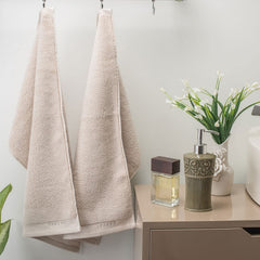 Spread Spain Resort Luxury Cotton Hand Towel 750 Gsm Maximum Softness & Absorbency, Ultra-Durable For Luxury Hotel & Spa Quality Hand Towel- Brich (2 Piece)
