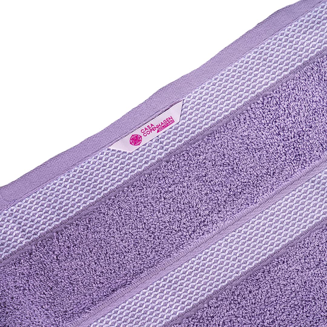 Casa Copenhagen Egyptian Cotton Waffle Large Size Bath Towel 500 Gsm (Purple Rose)