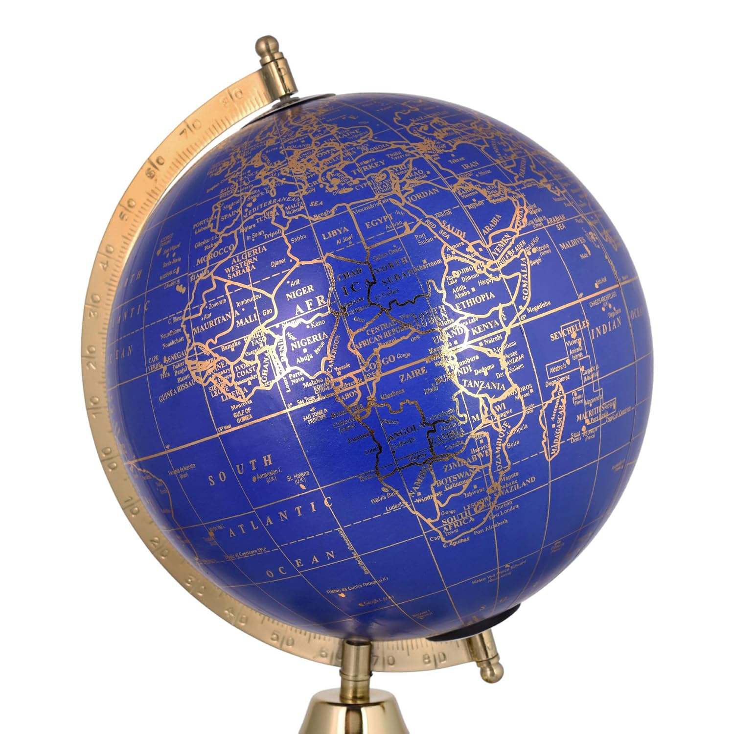 Educational World Globe With Heavy Metal & Metal Base, Home Decor, Political Globe, Office, For Kids & Students, 8 Inch, For Kids & Students Learning, Pack Of 1
