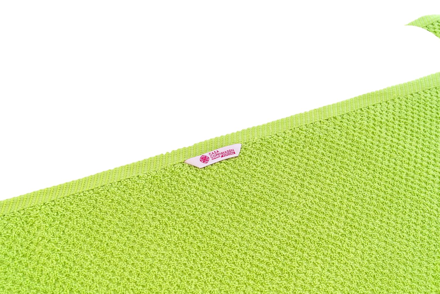 Casa Copenhagen Egyptian Cotton Popcorn 1 Pcs Large Bath Towel 500 Gsm (Lime Green)