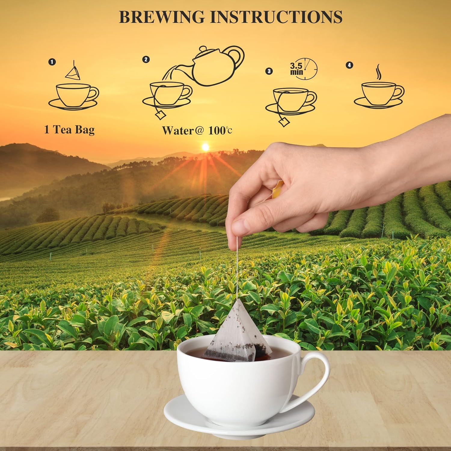 San-Cha Tea Boutique Cardamom Masala Chai - 50gm, 1.7 Ounce, 25 Pyramid Tea Bags | Real Cardamom Blend Tea - Premium Assam Tea Blend | Finest Elaichi Masala Chai - Medium Caffeine