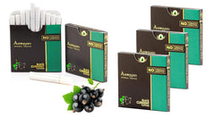 Aarogyam Herbals 100% Tobacco & Nicotine Free Cigarette For Relieve Stress & Mood Enhance Product For Smokers - 10 Sticks In Each Packet (Black Current Flavour, Pack Of 5)