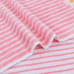 Brodloom Cotton 1 Bath Towel + 2 Hand Towels 950 Gsm | Ultra Soft, Quick Dry & Premium Gift Set Towel (Pink)