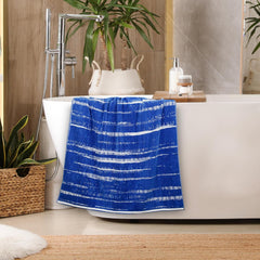 Trident Towel, 100% Cotton Bath Towel 500 Gsm | Highly Absorbent Bath Towel Soft Comfort Fashion Towel Collection - Shibori