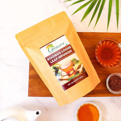 Grenera Rooibos Loose Leaf Infusion - 250gm, 8.8 Ounce | Herbal Dietary Supplement - Anti Oxidant Rich Tea | Caffeine Free, Gluten Free, Non GMO