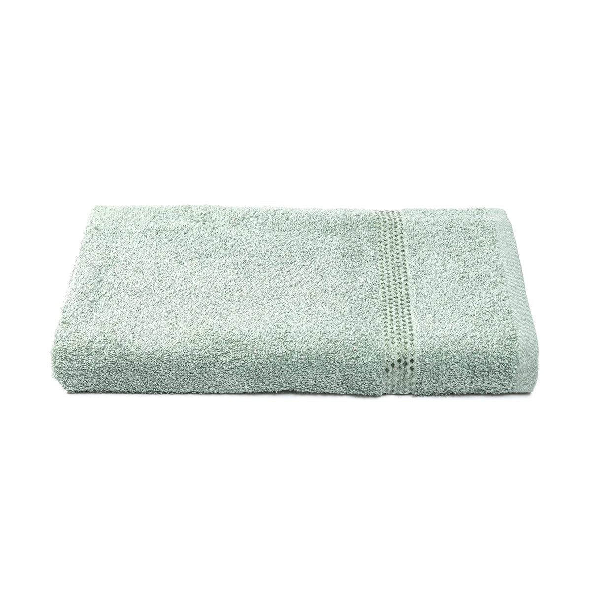 Akiko Home 100% Cotton Trident Series Bath Towels | Premium, Soft, Absorbent, Quick Dry & Durable, Large Size Towel For Men & Women 400 Gsm (Green)