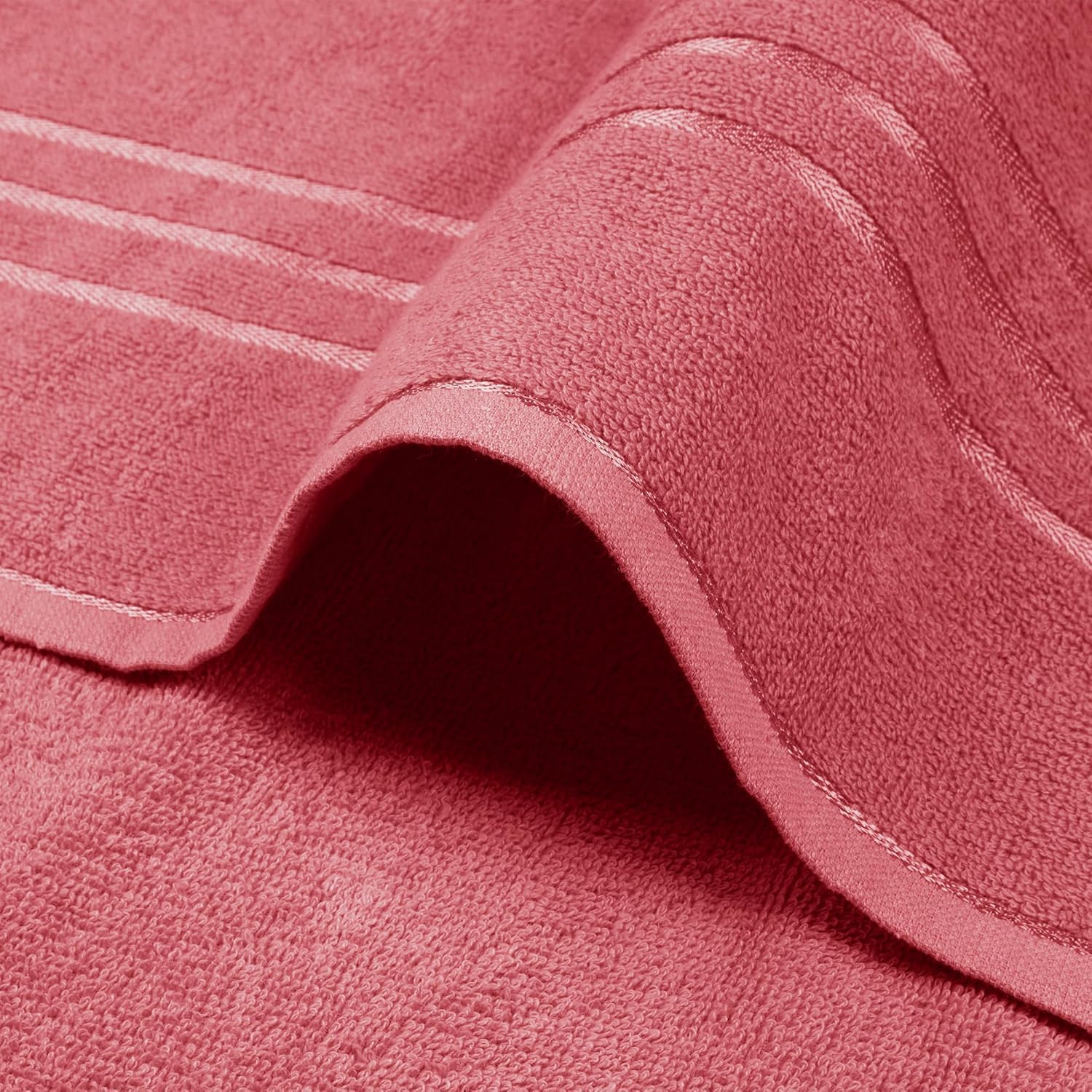 T Trendy Mart Bath Towel Large Size 450 Gsm | Quick Dry 100% Cotton Bath Towels For Men, Women & Kids (Peach)