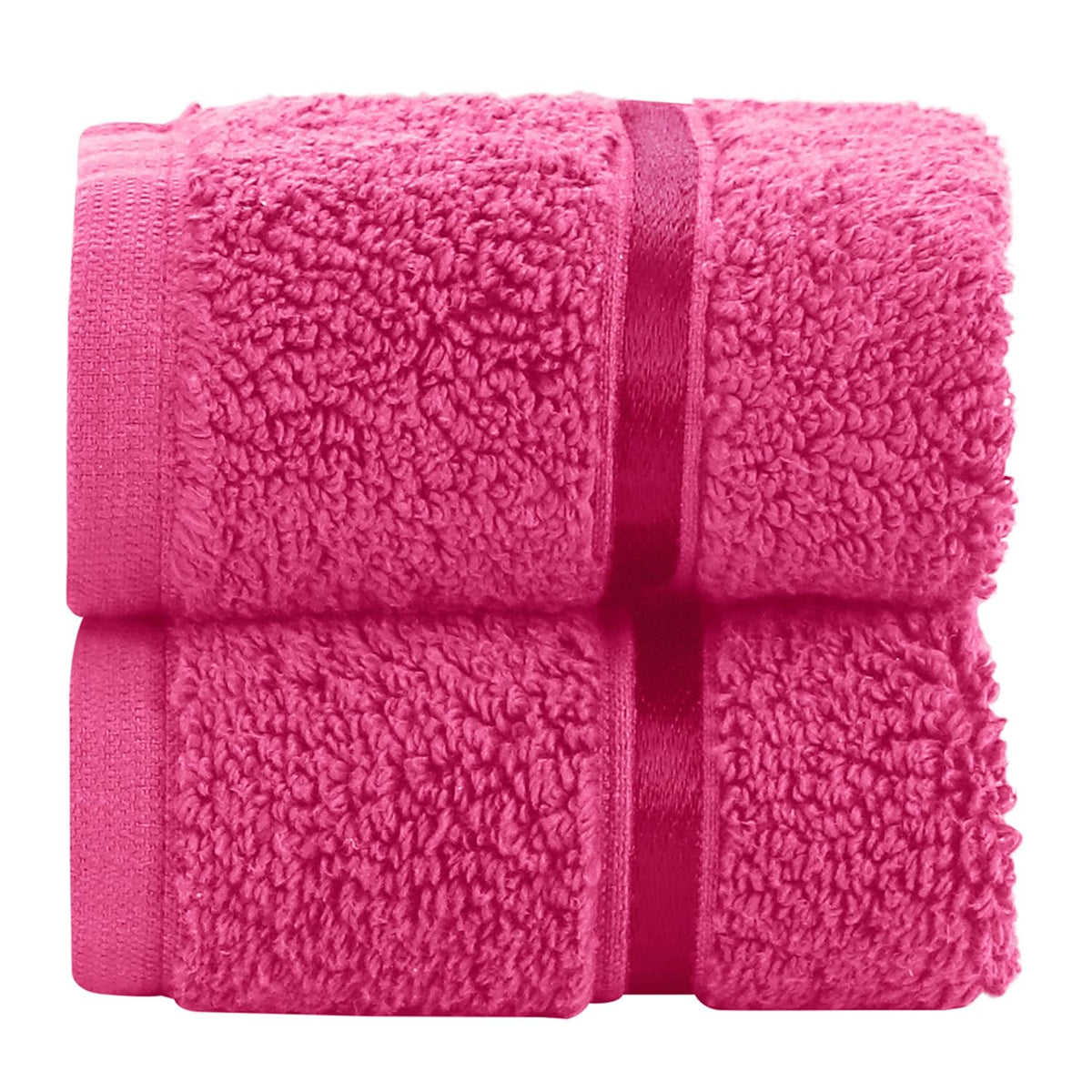 Spread Spain 100% Cotton Face Towel 600 Gsm | Roman Face Towel Super Absorbent Soft & Quick Dry Towels (Fuchsia) -Set Of 2