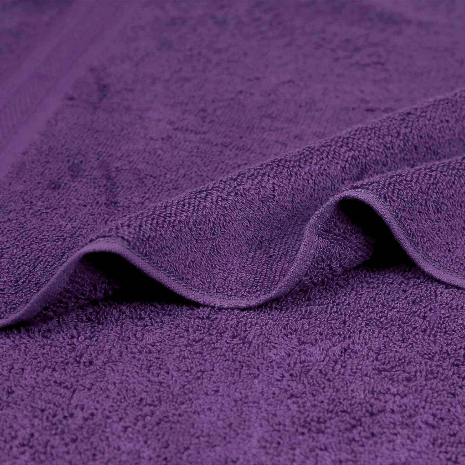 Trident Soft Comfort Air Rich Bath Towels 500 Gsm | 100% Cotton Towel, Super Soft, Highly Absorbent, 3 Pieces (Plum)
