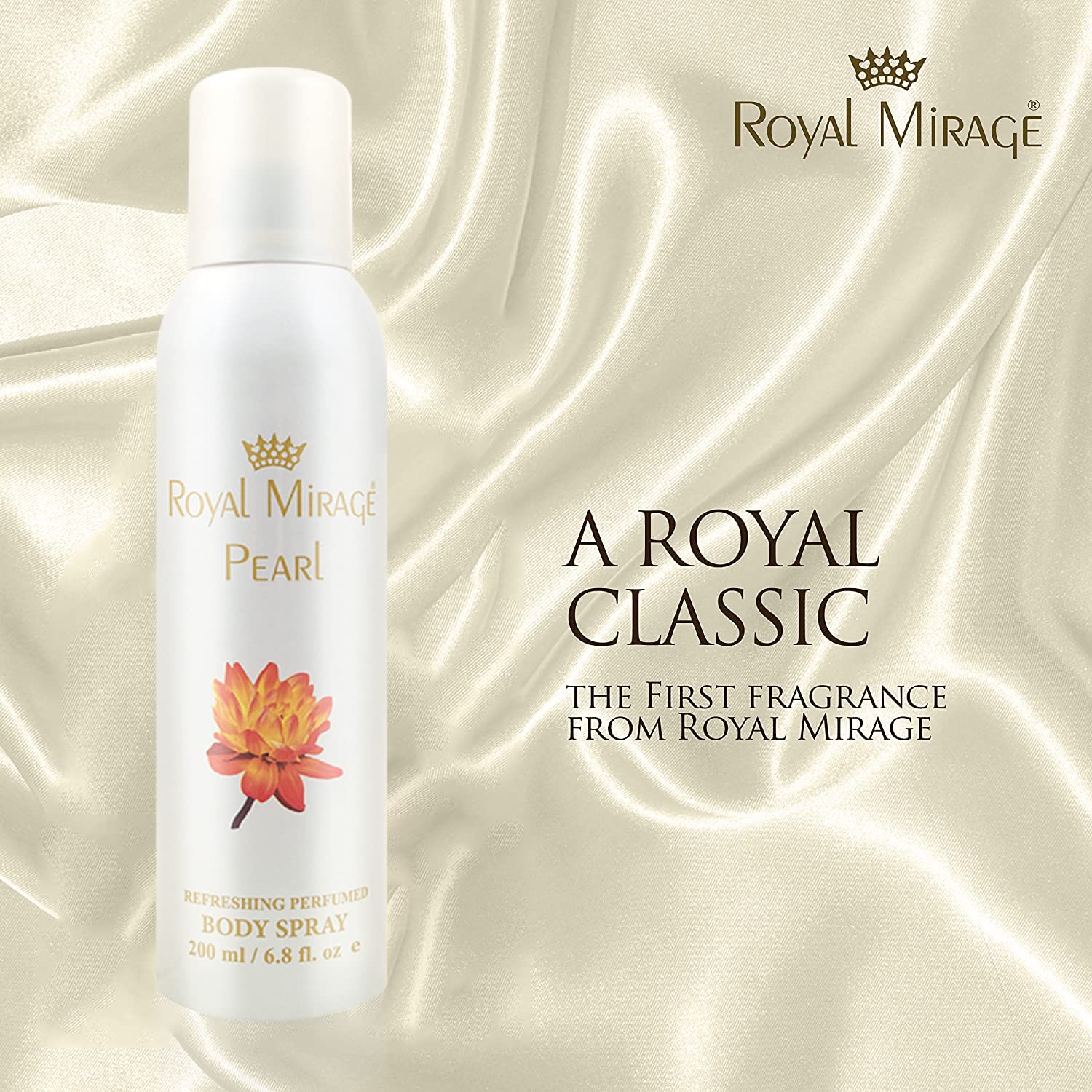 Royal Mirage Pearl Refreshing Perfumed Body Spray 200ml 6.8 Fl.oz. Unisex Fragrance