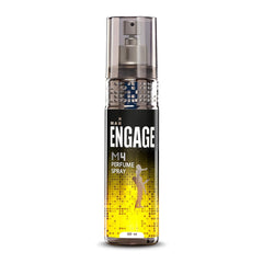 Engage M4 Perfume Spray For Men 120ml 4 Fl.oz. & Man Deodorant  Rush , 150ml 5 Fl.oz.