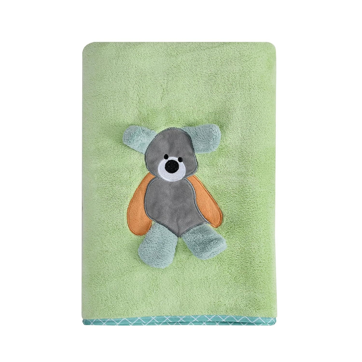 Urbanleaf Premium Microfiber Kids Bath Towels 300 Gsm | Quick Drying Towels For Unisex Kids Cartoon Print Baby Towel (Pista Green)