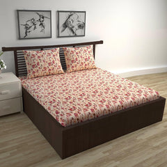 Cotton Double Bedsheet With 2 Pillow Covers - 87 X 100 Inches, Multicolor | Smooth & Comfortable For Daily Use - All Weather Coziness & Bedroom Style