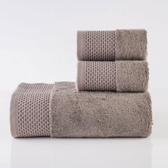 Spread Spain 1 Bath & 2 Hand Towels 900 Gsm | Highly Absorbent & Soft Modern Decor Design Towel Sets (Brown)