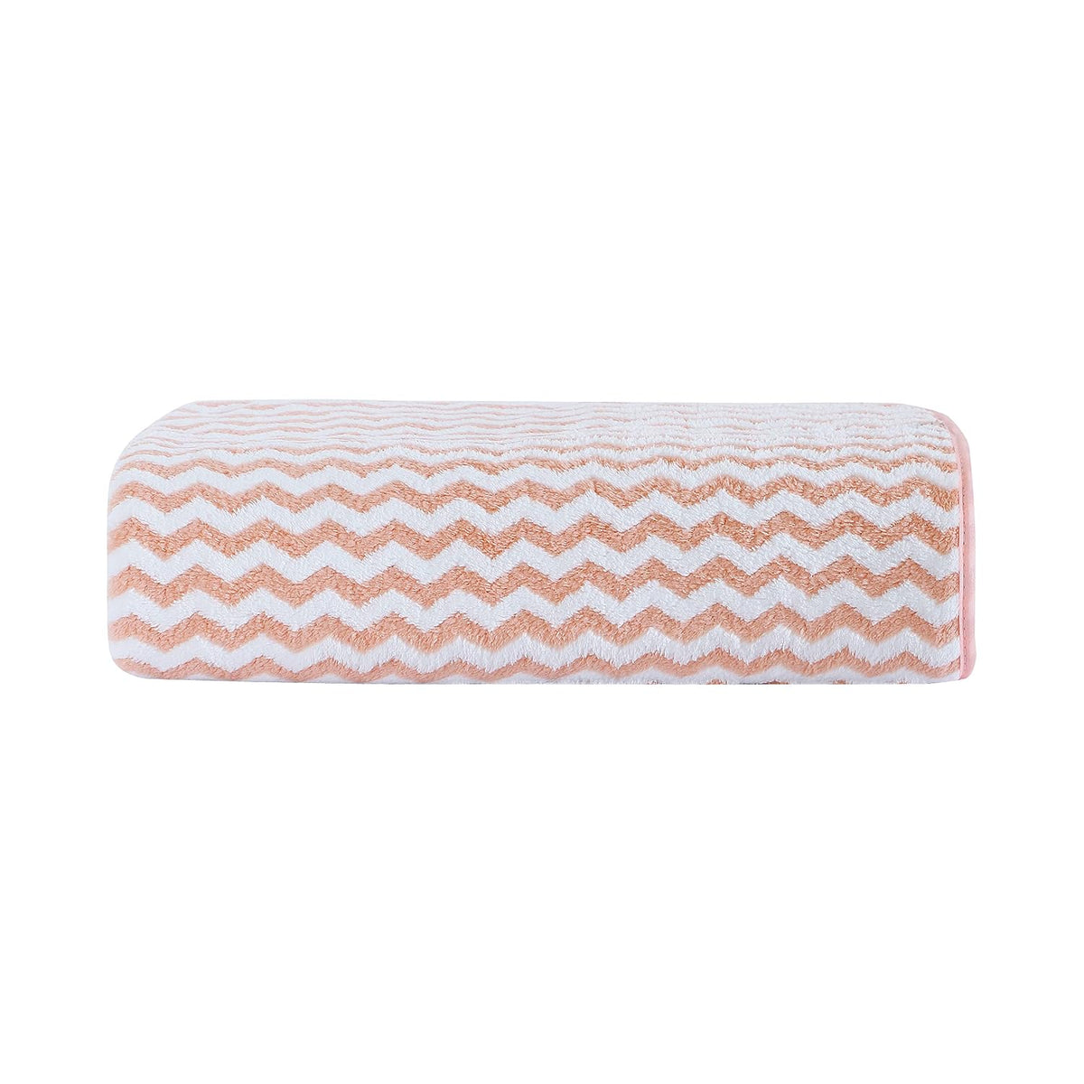 Spread Spain Microfiber Bath Towels 500 Gsm | Extra Soft Plush & High Absorbent Towel For Gym & Workout - Pack Of 1 (Peach)