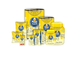 100% Pure Desi Cow Ghee By Sat Amrit | Rich In Nutrients Vitamins A, D & E Healthy Desi Cow Ghee Good For Calcium | (500ml) 16.9 Ounce | Box Pack