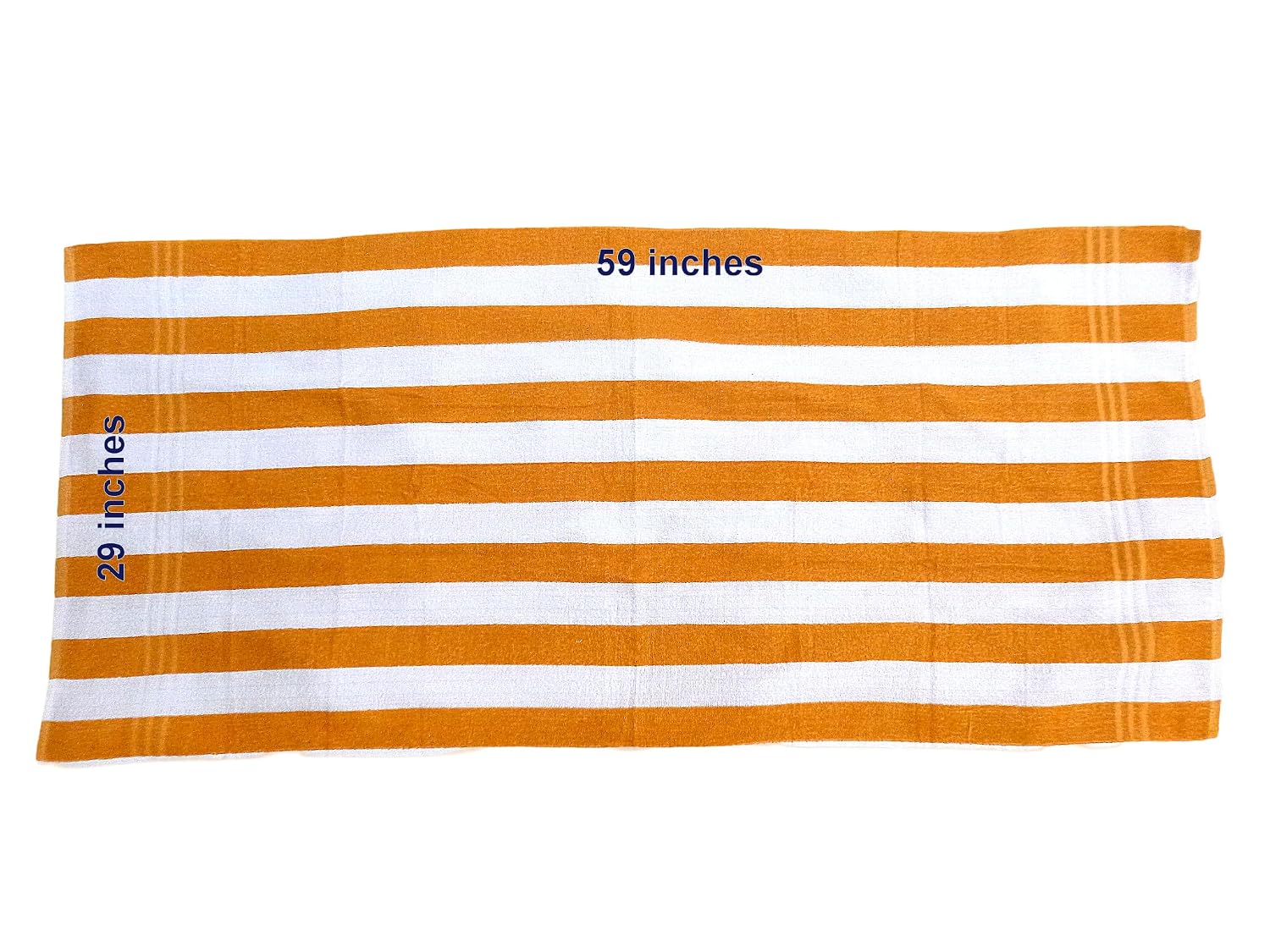 Abisas XXL Large Cotton Terry Bath Towel 400 Gsm | Big Turkey Cotton Absorbing Quick Drying Quality Terry Bath Towel (Yellow & White Stripes)