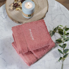 Maspar Amor Ultra Soft Hand Towel 400 Gsm (Dark Peach) - 2 Pcs