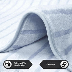 Story@Home Microfiber Bath Towels Large Size 400 Gsm | Towels For Men, Women & Kids | Perfect For Everyday Use (Grey Stripes)