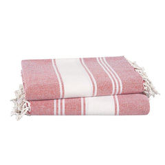 Lane Linen Beach Towel 699 Gsm | Oversized, Pre-Washed Large Beach Towels, Sandless Beach Towel, Quick Dry Travel Towel - Cashmere Rose (2 Pack)