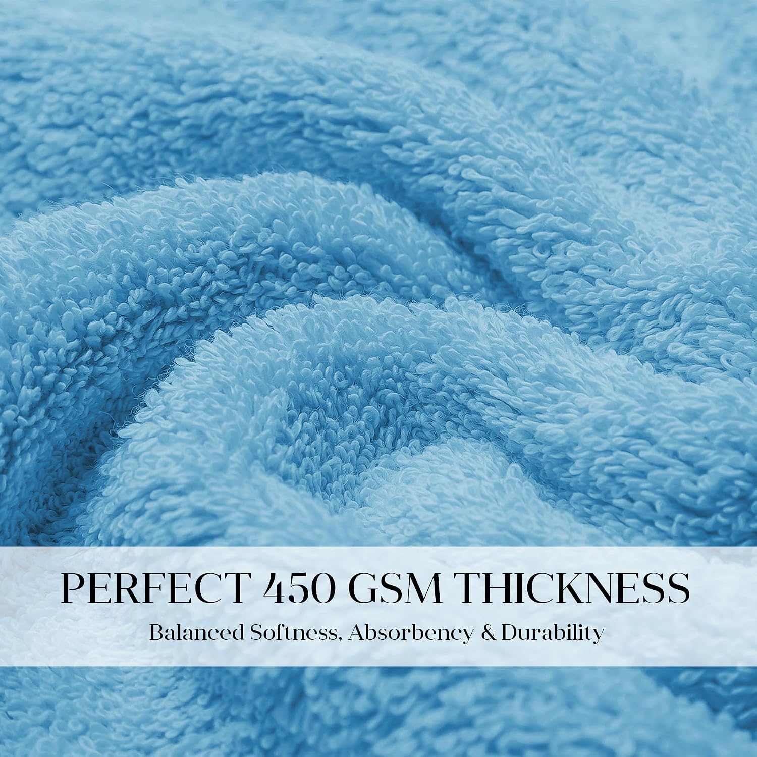 House Of Terry 100% Cotton Bath Towel 900 Gsm | Quick Dry, Fade-Resistant, Soft, Lightweight & Absorbent For Men & Women Large Size Towel (Blue & Olive Green) - 2 Pcs