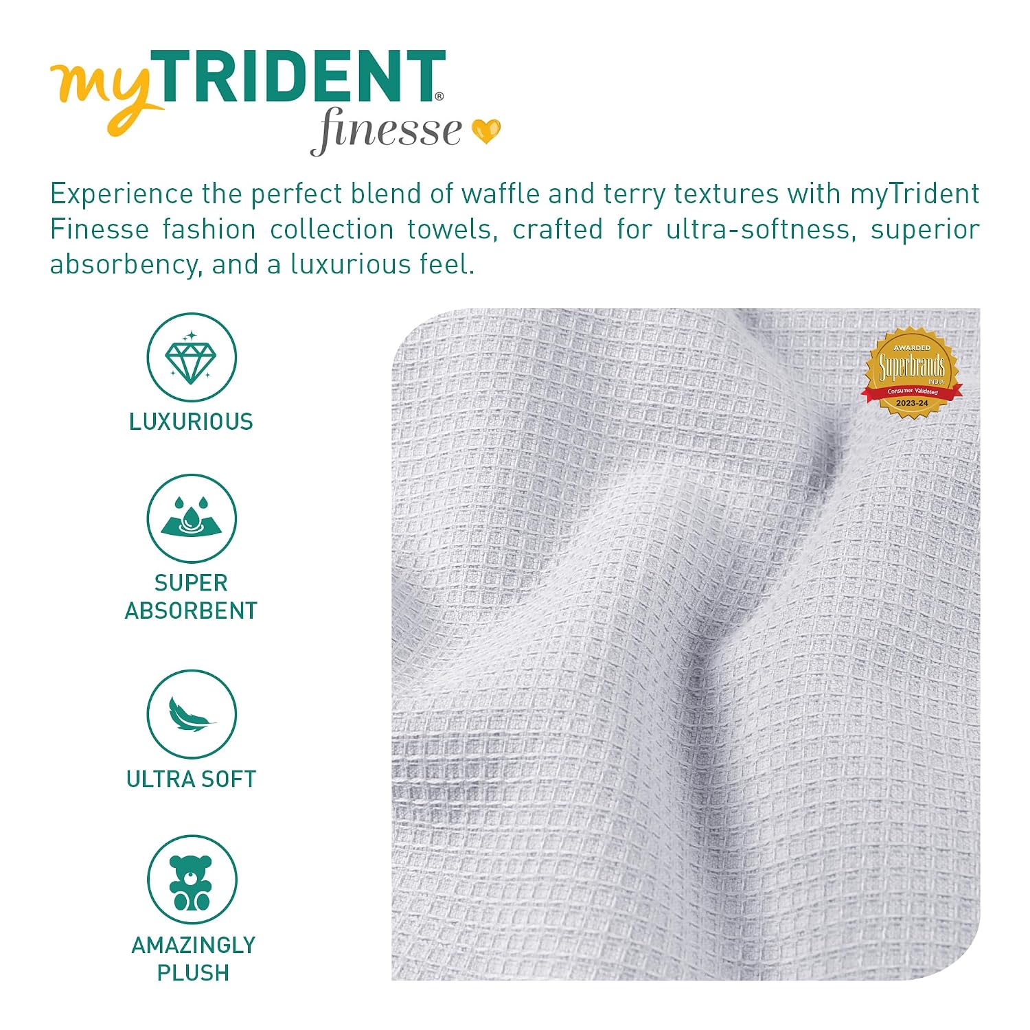 Mytrident Bath Towel 600 Gsm | 100% Cotton Fashion Bath Large Size Towel Ultra Soft, Super Absorbent, Luxurious, Amazingly Plush (High Rise)
