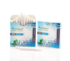 Aarogyam Herbals Tobacco & Nicotine Free Herbal Flavored Cigarette For Relieve Stress And Mood Enhance Product - Muskmelon, Watermelon, Mint Flavour - Pack Of 3 30 Sticks
